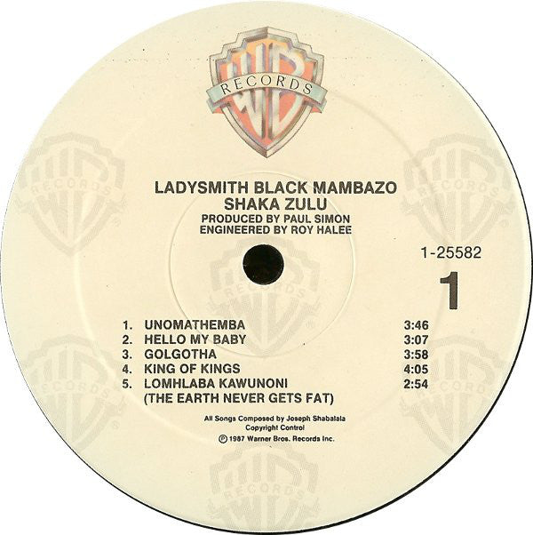 Ladysmith Black Mambazo : Shaka Zulu (LP, Album, SRC)