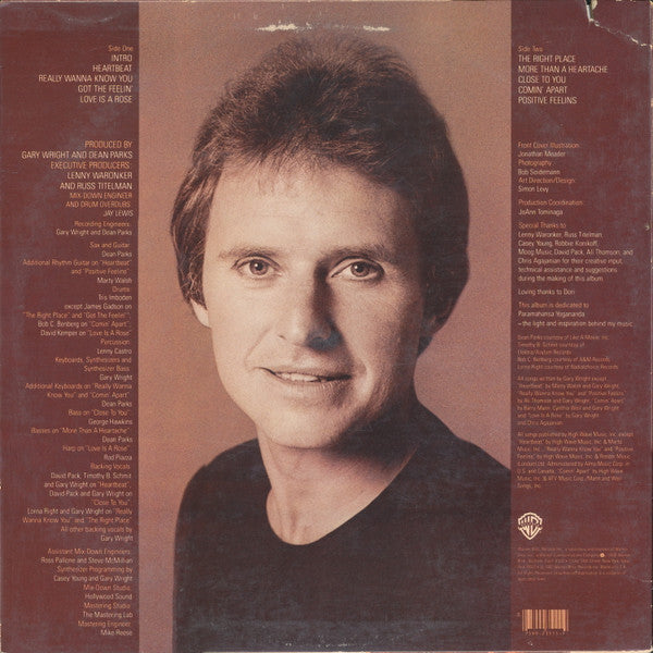 Gary Wright : The Right Place (LP, Album, Win)