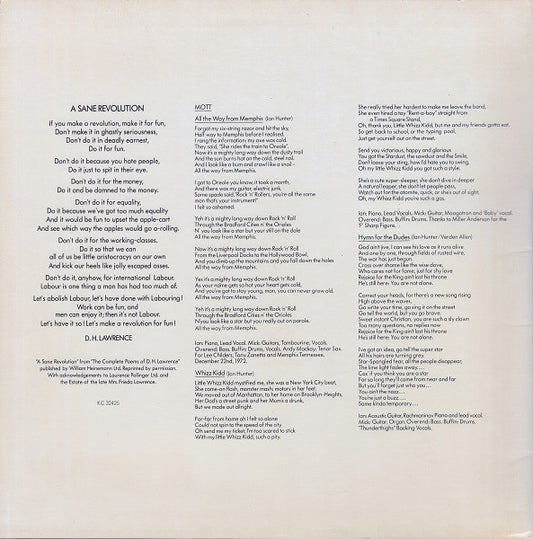 Mott The Hoople : Mott (LP, Album, Pit)