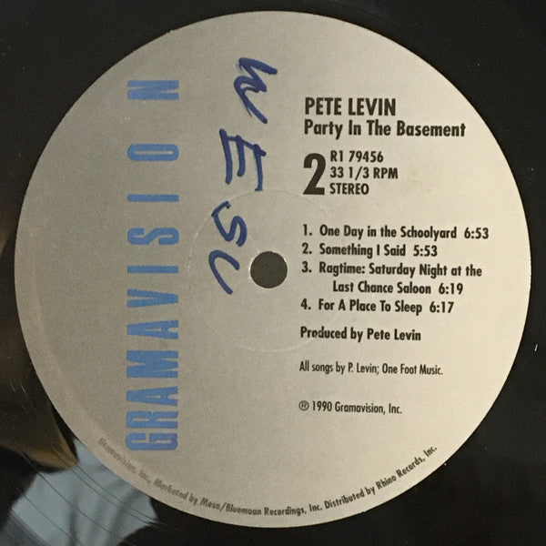Pete Levin : Party In The Basement (LP, Album, Rai)