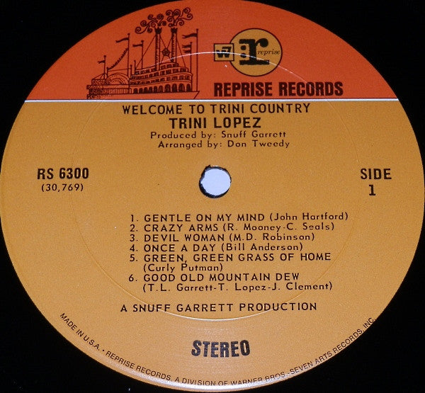 Trini Lopez : Welcome To Trini Country (LP, Album, US)