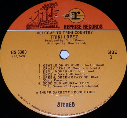 Trini Lopez : Welcome To Trini Country (LP, Album, US)