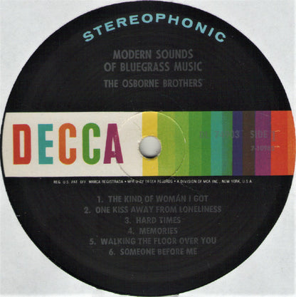 The Osborne Brothers : Modern Sounds Of Bluegrass Music (LP, Album, Pin)