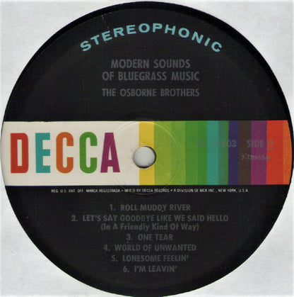 The Osborne Brothers : Modern Sounds Of Bluegrass Music (LP, Album, Pin)