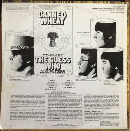 The Guess Who : Canned Wheat (LP, Album, RE, Ind)