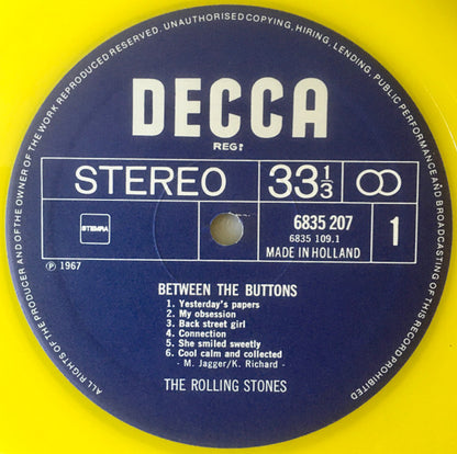 The Rolling Stones : Between The Buttons (LP, Album, Ltd, RE, Yel)