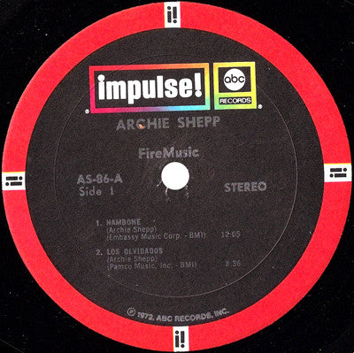 Archie Shepp : Fire Music (LP, Album, RE)