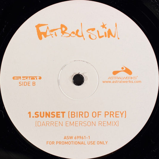 Fatboy Slim : Sunset (Bird Of Prey) (12", Promo)