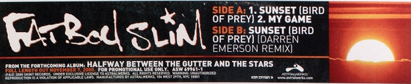 Fatboy Slim : Sunset (Bird Of Prey) (12", Promo)