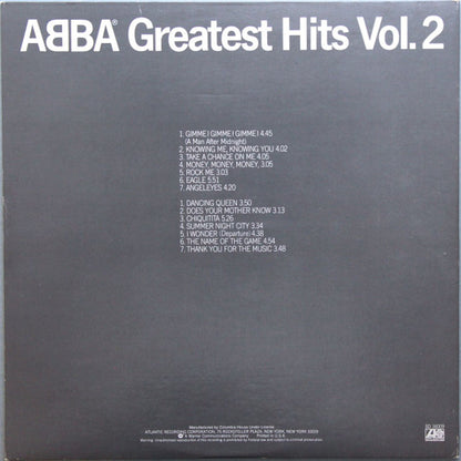ABBA : Greatest Hits Vol. 2 (LP, Comp, Club, CRC)