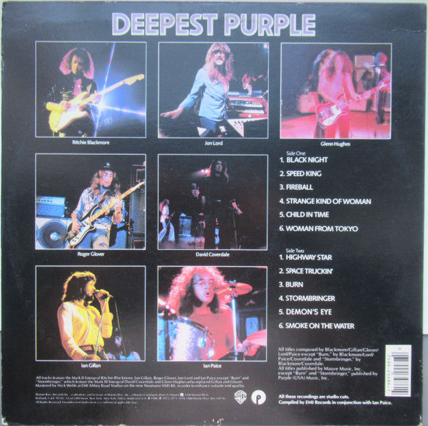 Deep Purple : Deepest Purple : The Very Best Of Deep Purple (LP, Comp)