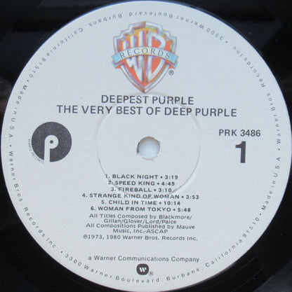 Deep Purple : Deepest Purple : The Very Best Of Deep Purple (LP, Comp)