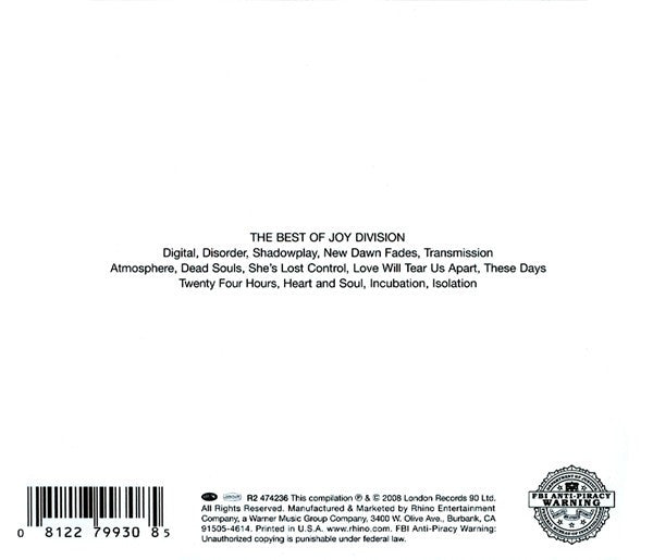 Joy Division : The Best Of Joy Division (CD, Comp)