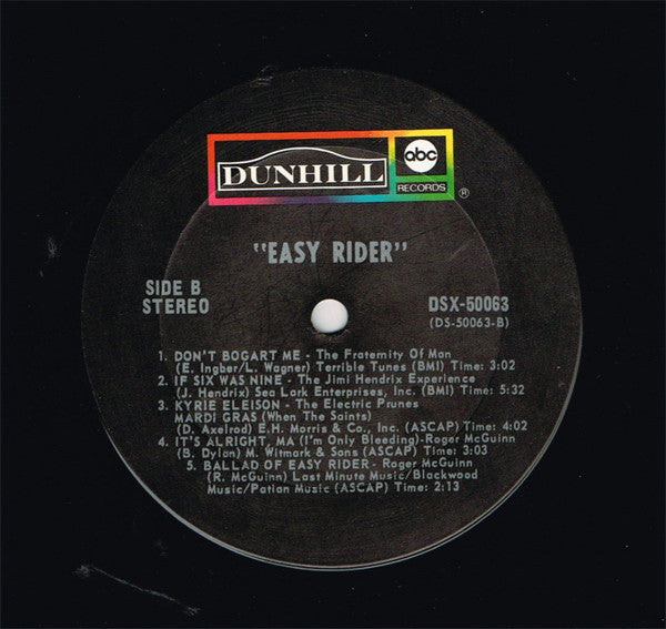 Various : Easy Rider (Music From The Soundtrack) (LP, Album, Ter)