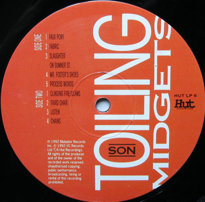 Toiling Midgets : Son (LP, Album)
