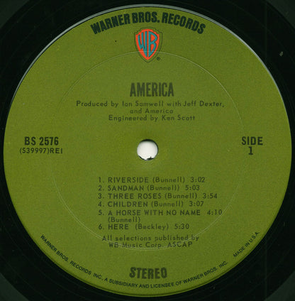 America (2) : America (LP, Album)