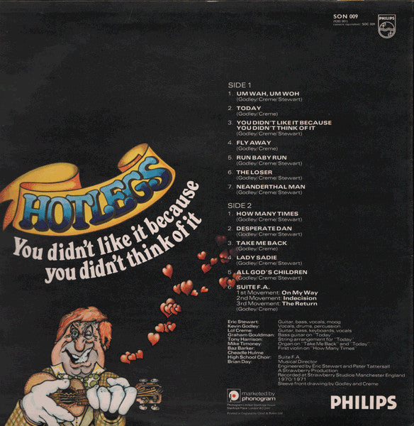 Hotlegs : You Didn't Like It Because You Didn't Think Of It (LP, Comp)