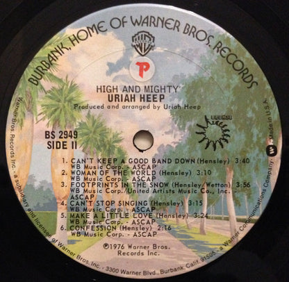 Uriah Heep : High And Mighty (LP, Album, Pit)