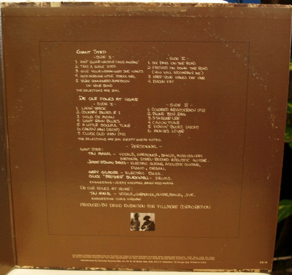 Taj Mahal : Giant Step / De Ole Folks At Home (2xLP, Album, RE, Pit)