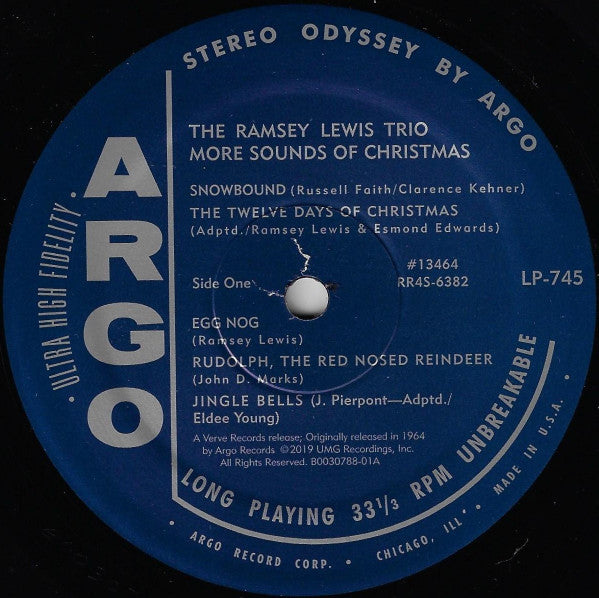 The Ramsey Lewis Trio : More Sounds Of Christmas (LP, Album, RE, 180)