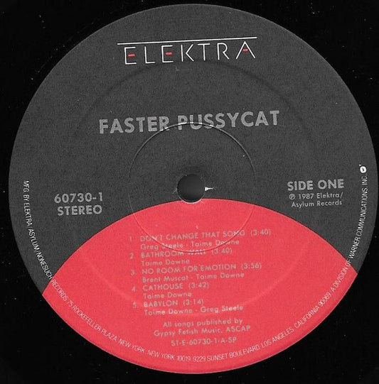 Faster Pussycat : Faster Pussycat (LP, Album, SRC)