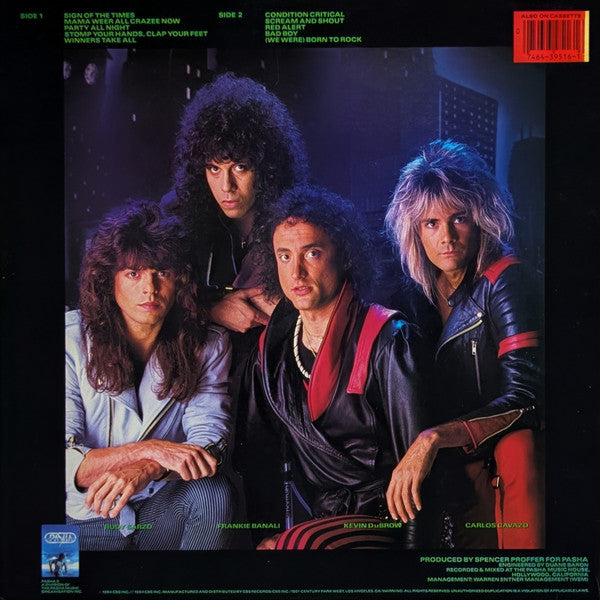 Quiet Riot : Condition Critical (LP, Album)