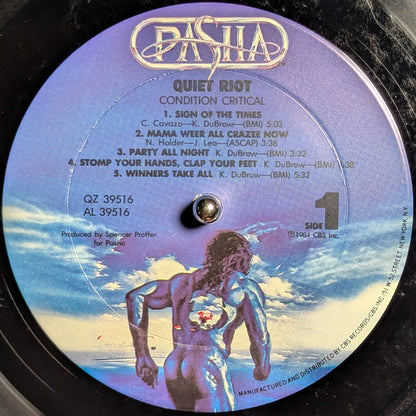 Quiet Riot : Condition Critical (LP, Album)