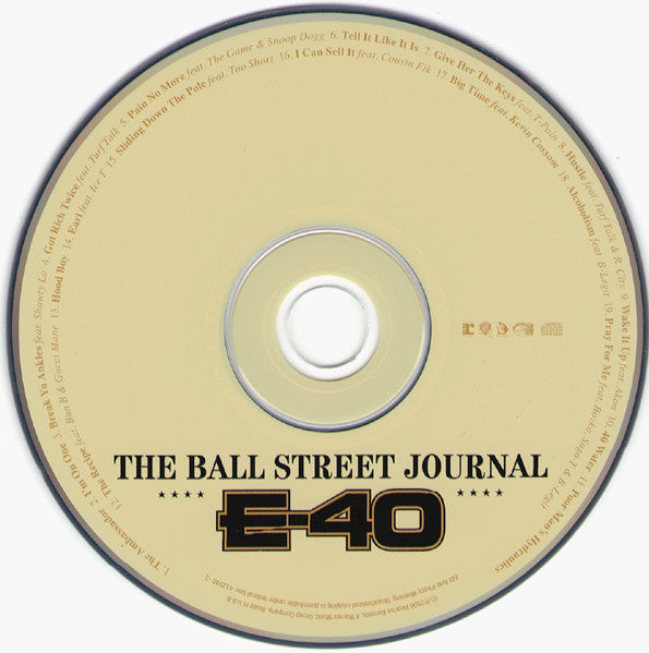 E-40 : The Ball Street Journal (CD, Album)