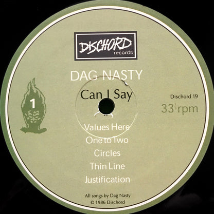 Dag Nasty : Can I Say (LP, Album, RE, RM)