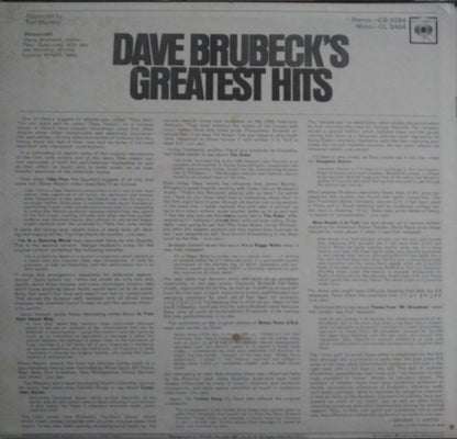 Dave Brubeck : Dave Brubeck's Greatest Hits (LP, Comp, RE, Pit)