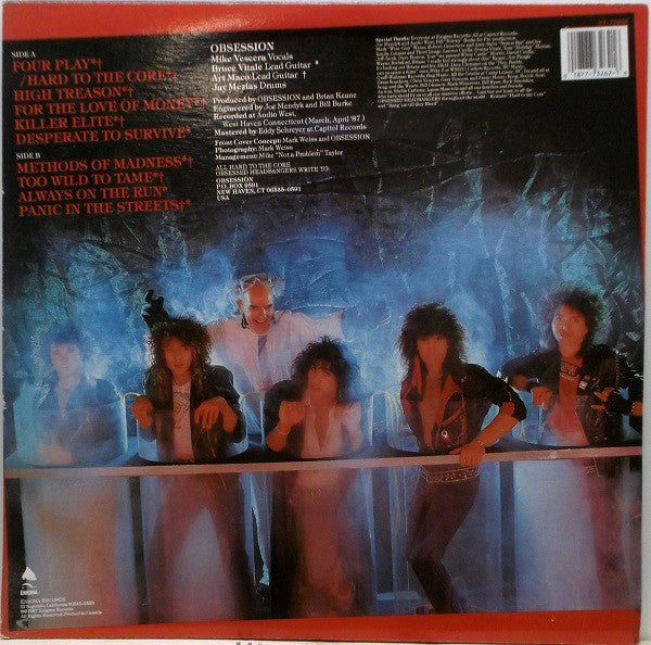 Obsession (6) : Methods Of Madness (LP, Album)