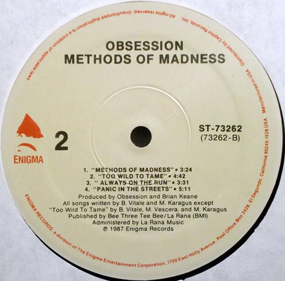 Obsession (6) : Methods Of Madness (LP, Album)