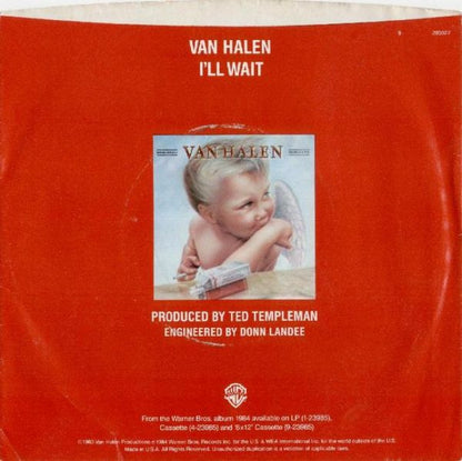 Van Halen : I'll Wait (7", Single, Win)