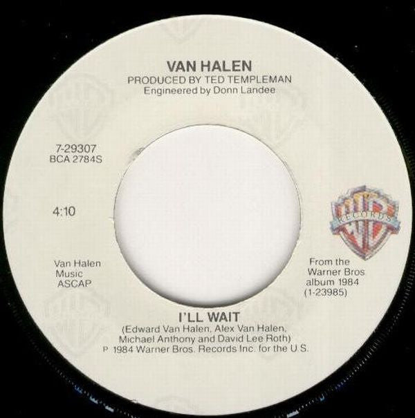 Van Halen : I'll Wait (7", Single, Win)