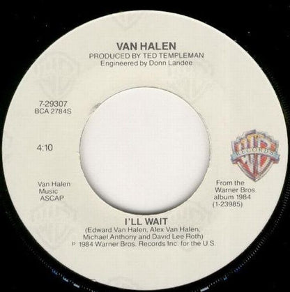 Van Halen : I'll Wait (7", Single, Win)