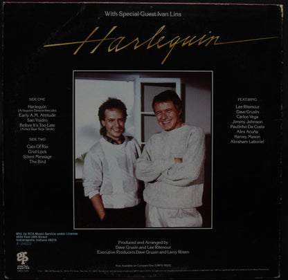 Dave Grusin, Lee Ritenour : Harlequin (LP, Album, Club, No )