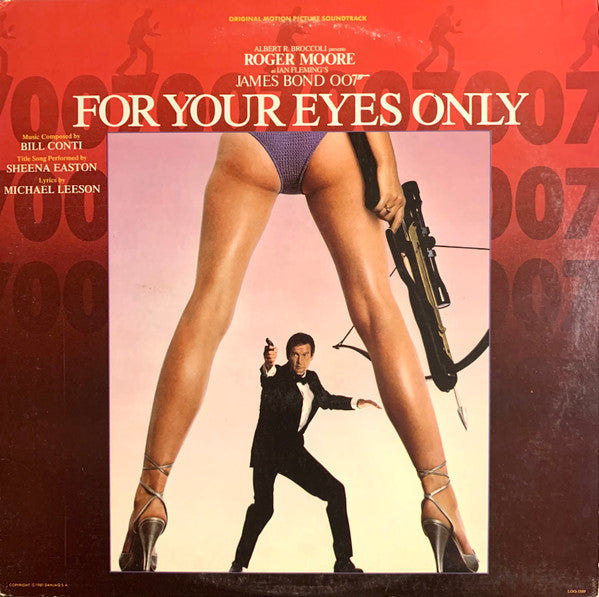 Bill Conti : For Your Eyes Only (Original Motion Picture Soundtrack) (LP, Album, Jac)