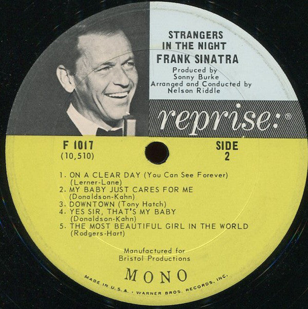 Frank Sinatra : Strangers In The Night (LP, Album, Mono)