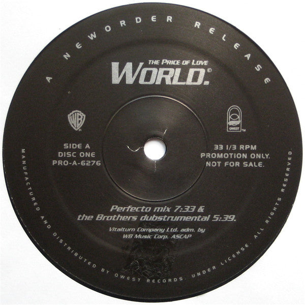NewOrder* : World (The Price Of Love) (2x12", Promo)