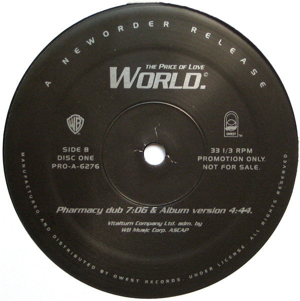 NewOrder* : World (The Price Of Love) (2x12", Promo)