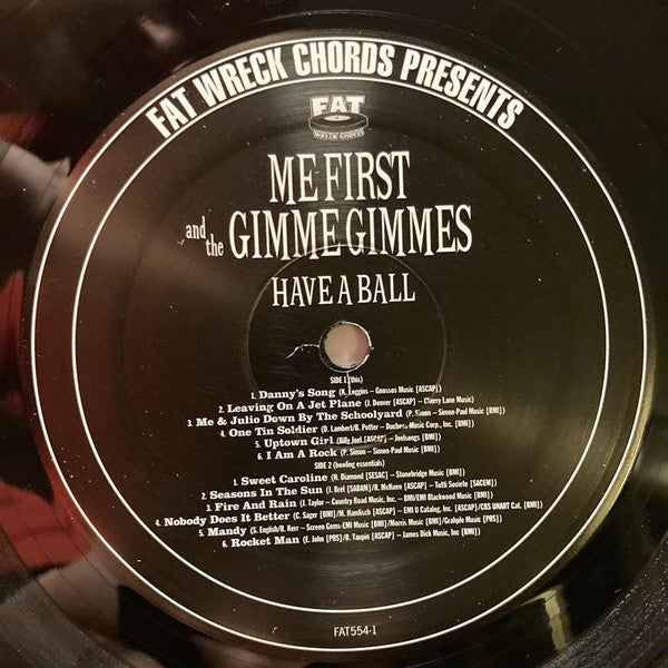 Me First And The Gimme Gimmes : Have A Ball (LP, Album, RE, RP)