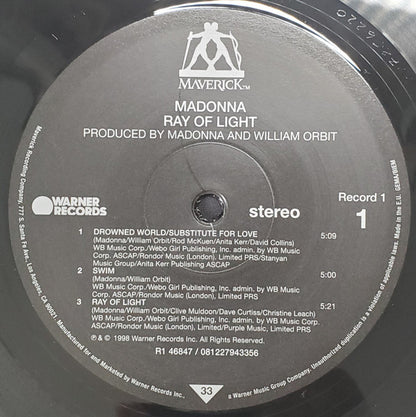 Madonna : Ray Of Light (2xLP, Album, RE, RP, 180)