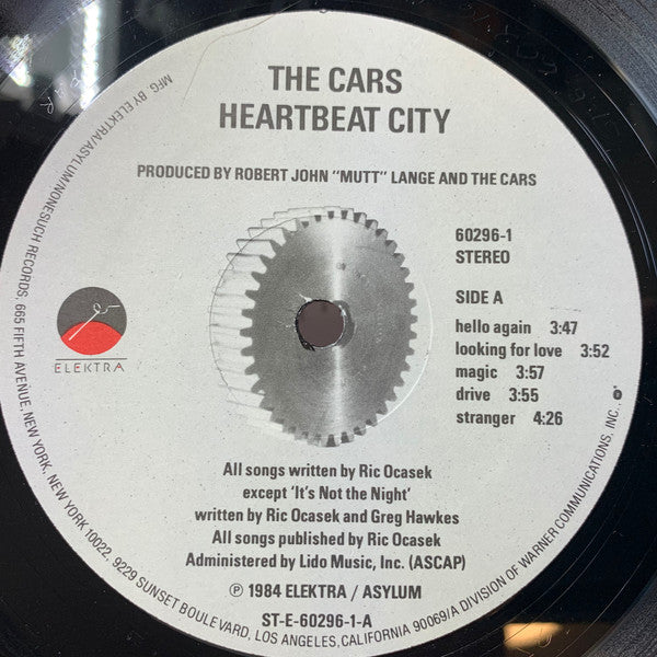 The Cars : Heartbeat City (LP, Album, Club, SRC)