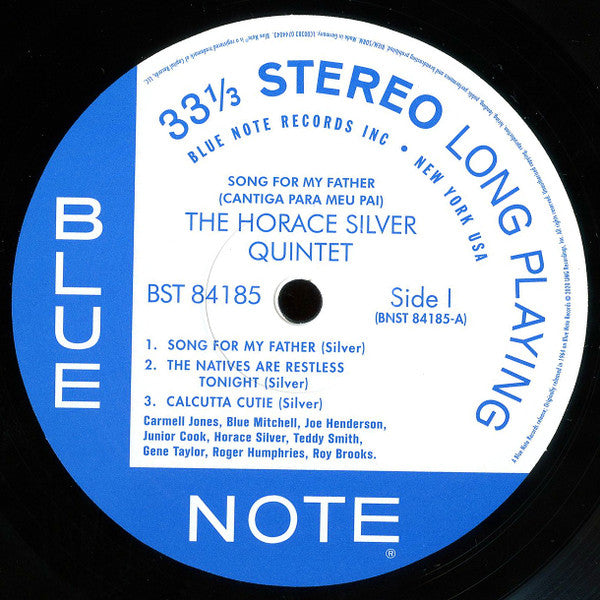 The Horace Silver Quintet : Song For My Father (Cantiga Para Meu Pai) (LP, Album, RE, 180)
