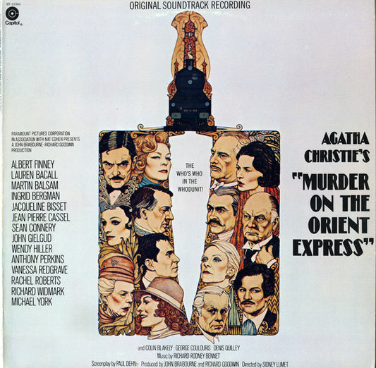 Richard Rodney Bennett : Agatha Christie's Murder On The Orient Express (Original Soundtrack Recording) (LP, Album, Jac)