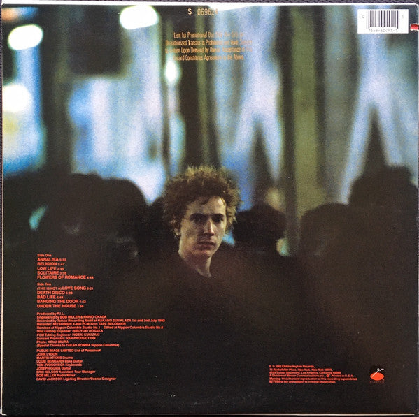 Public Image Limited : Live In Tokyo (LP, Album, Promo)
