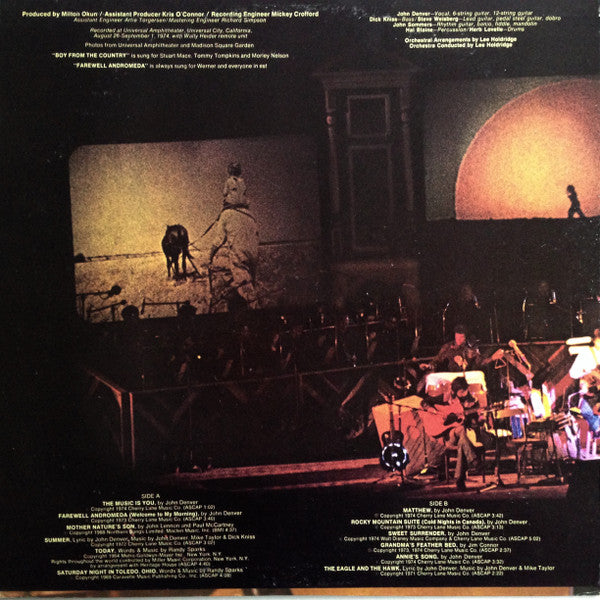 John Denver : An Evening With John Denver (2xLP, Album, Ind)