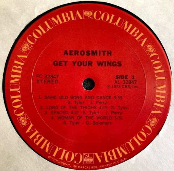 Aerosmith : Get Your Wings (LP, Album, RE, Pit)