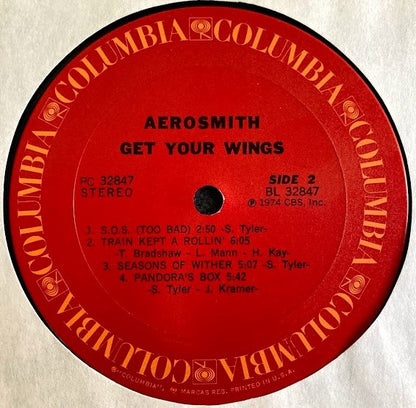 Aerosmith : Get Your Wings (LP, Album, RE, Pit)