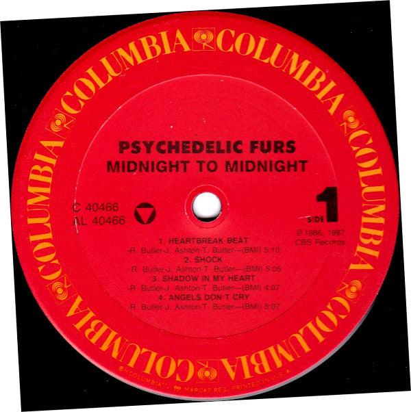 Psychedelic Furs* : Midnight To Midnight (LP, Album, Car)